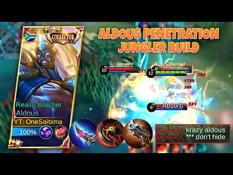 ALDOUS JUNGLER PENETRATION BUILD🔥 | ALDOUS BEST BUILD 2022