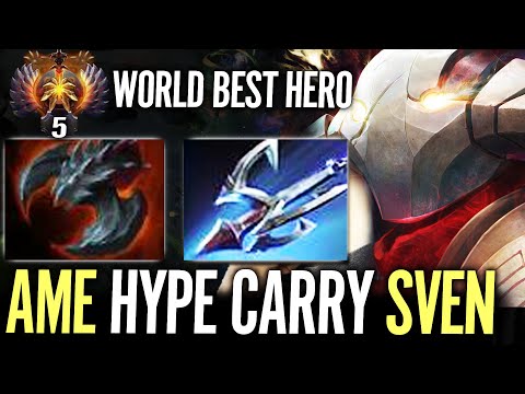AME Hard Carry Max Farming 1000 GPM - Unreal Madness Damage Sven Dota 2