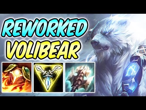 1v9 NEW REWORKED VOLIBEAR CARRY BUILD & RUNES GUIDE | League of Legends | Season 10