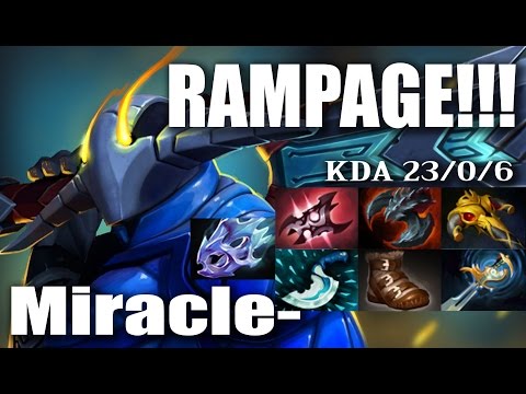 Miracle-  sven - RAMPAGE!!!   DOTA 2 - v6.88 - [Highlight]