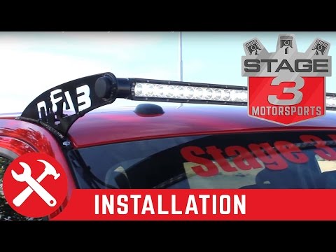 2009-2014 Ford F-150 Rigid 50\" SR Series Light Bar and N-Fab Mounting Brackets Install