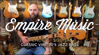 Video thumbnail for Fender Squier Classic Vibe 70's Jazz Bass - EMPIRE MUSIC by Empire Music