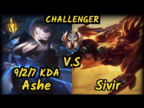PNG Matsu (ASHE) vs SIVIR - 9/2/7 KDA BOTTOM ADC CHALLENGER GAMEPLAY - BR v9.7