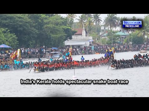 India's Kerala holds spectacular snake boat race