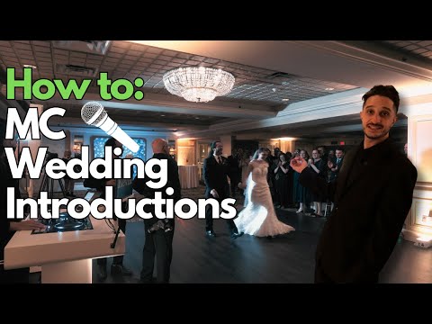 How to MC a Wedding Reception 2024 (Walkthrough of a Wedding Introduction, Including Line Up)