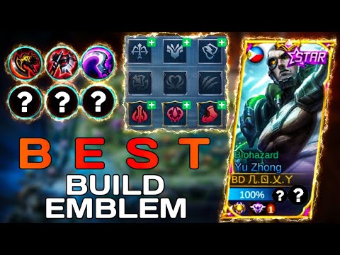 AGGRESSIVE BEST BUILD AND EMBLEM FOR YU ZHONG, TOP GLOBAL YU ZHONG | 2021 | NEW META