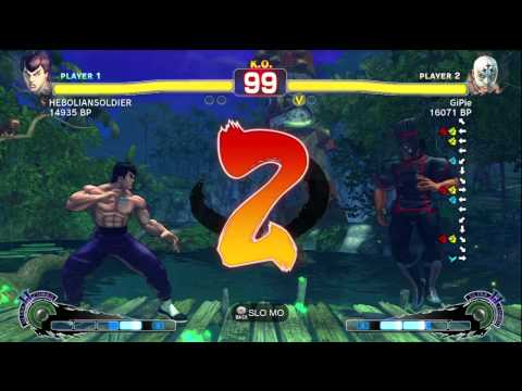 GiPie [Fuerte] vs HEBOLIANSOLDIER [Fei] SSF4 Japanese Online Ranked Matches - TRUE-HD