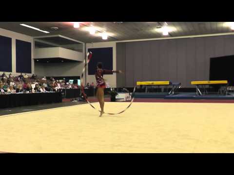Rebecca Sereda - Ribbon - 2012 Rhythmic Nationals - Day 1
