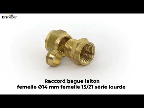 Raccord bague laiton femelle série lourde BRICOZOR