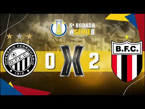Gols de Operário 0 x 2 Botafogo, Série B do Brasileiro 2019
