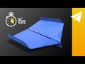 How To Make A Competition Winning Glider Paper Airplane  Bosklapper Lock By Jef Pauwels