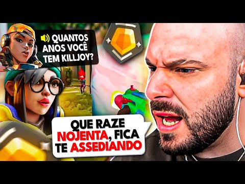 ANALISEI um GOLD de KILLJOY porem a RAZE ERA TOXICA! Dannylives #94 - VALORANT