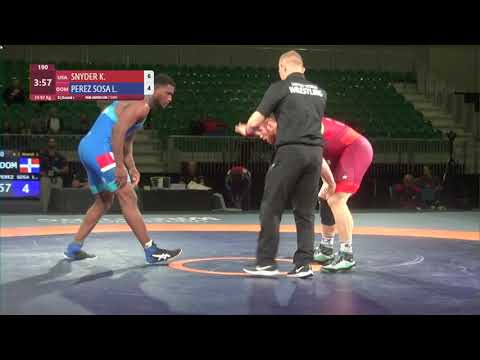 KYLE SNYDER (USA) v. L. PEREZ SOSA (DOM) // Round 1 FS - 97 kg