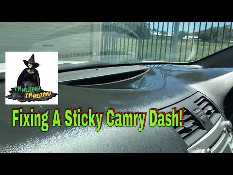 Fixing A Sticky Toyota Camry Dashboard #stickydash #toyotacamry