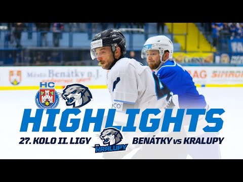 27. kolo HC Benátky nad Jizerou vs HK Kralupy | 2. liga 2024/25 Highlights