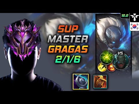 Master Gragas Support vs Pyke - 천상계 서폿 그라가스 저녁갑주 여진 - LOL KR 12.2