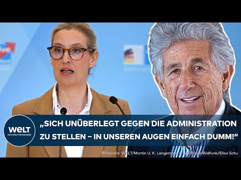 Video Thumbnail: AFD: Weidel kritisiert Trumps Machtspielchen – Jetzt gibt's eine Klatsche von den Republikanern