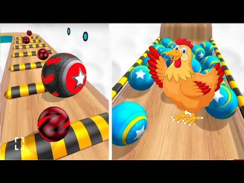 SAME LEVELS ROLLING BALL VS GOING BALL GAME PLAY SPEED RUN WALKTHROUGH IOS END  ANDROID MOBILE GAMES