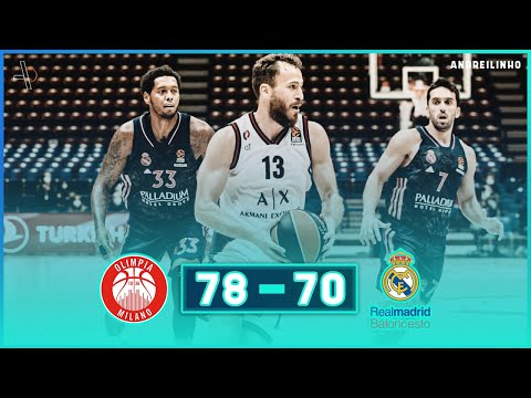 AX Armani Exchange Milan - Real Madrid |78-70| ● Full Highlights ● Round 4