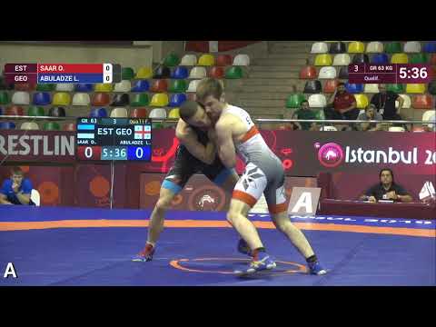 Qual. GR - 63 kg: O. SAAR (EST) v. L. ABULADZE (GEO)