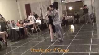 FLORENCIA BORGNIA y MARCOS PEREIRA Bailando el Vals ILUSIÓN AZUL en FLOREAL MILONGA