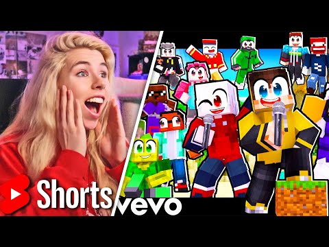 ich REAGIERE auf den MINECRAFT HELDEN SONG