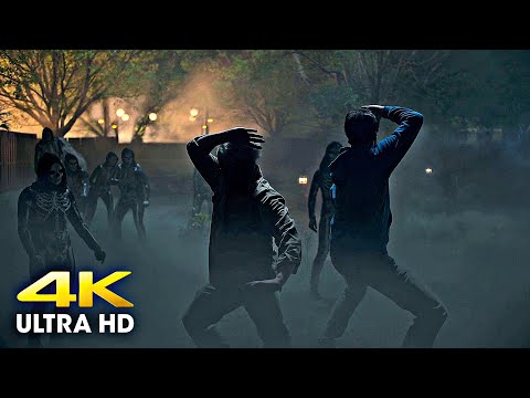 Cobra Kai Season 6 - Daniel LaRusso & Mr. Miyagi VS Skeletons Scene [4K UHD]