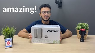 Video thumbnail for These speakers sound AMAZING!! | Bose Companion 20 Unboxing by Abdulla Fuad