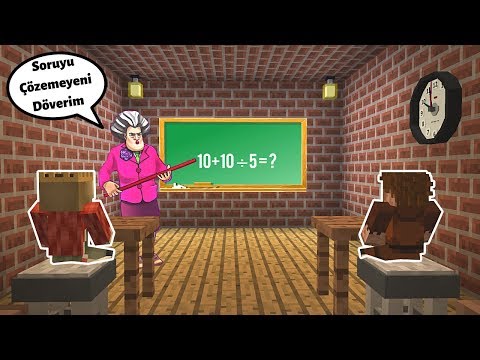 CRAZY TEACHER IS AGAINST THE CHILDREN!  😱 - Minecraft Scary Teacher Mod