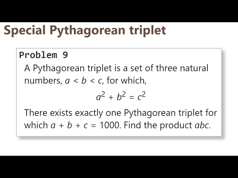 Project Euler Problem 9 Analysis