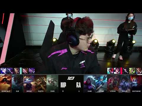 RA vs NIP Highlights ALL GAMES LPL mùa xuân 2023 W3D1 Rare Atom vs Ninjas In Pyjamas