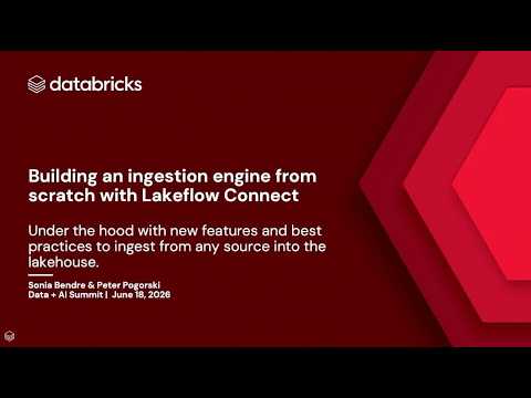 Watch: Under the Hood: Scalable Ingestion Strategies for Databases, Applications, and File Sources