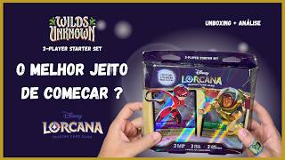 O melhor jeito de começar em Disney Lorcana? Wilds Unknown 2 Player Starter Set - Unboxing e Analise