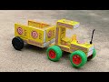 How To Make Matchbox Tractor Trolley At Home Diy Mini Tractor Trolley Science Project