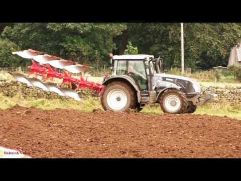Ploughing with Valtra.