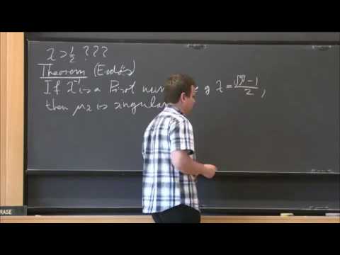 Bernoulli convolutions for algebraic parameters - Péter Varjú