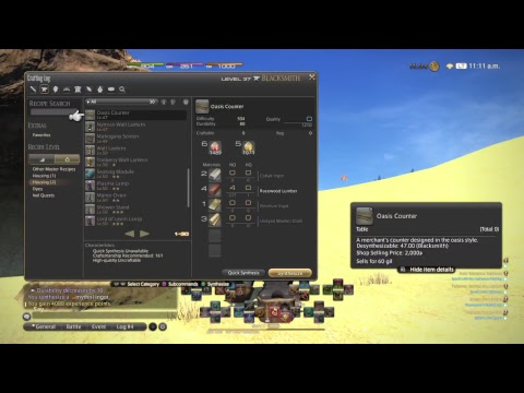 FFXIV Mining Mythril Ore