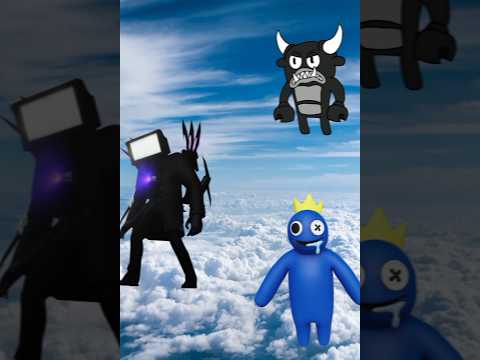 Titan TV Man VS Rainbow Friends #roblox #rainbowfriends #robloxrainbowfriend #skibiditoilet #shorts