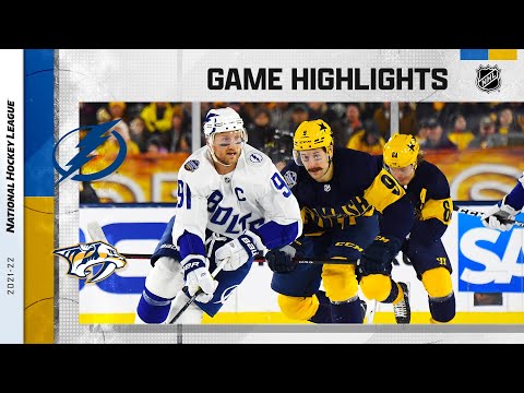 Lightning @ Predators 2/26 | NHL Highlights 2022