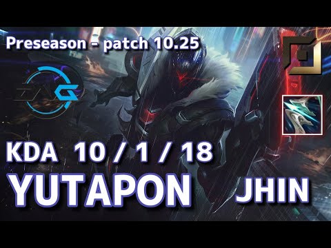 【韓国サーバー/M1】DFM Yutapon ジン(Jhin) VS カイ＝サ(Kai'sa) BOT - Patch10.25 KR Ranked【LoL】