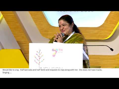 Ovvoru Pookalume Tamil song by KS Chithra at IIS 2018
