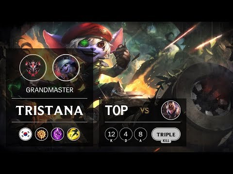 Tristana Top vs Quinn - KR Grandmaster Patch 9.19