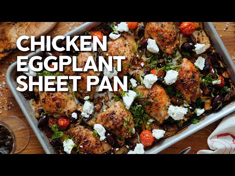 Greek chicken sheet pan