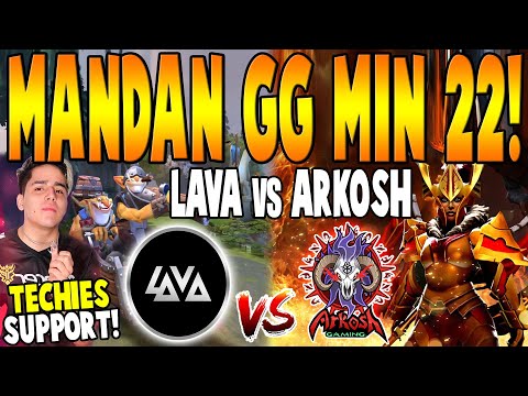 LAVA vs ARKOSH [BO2] - Mandan GG Min 22! "Sorprenden Con TECHIES" -  BTS PRO SERIES 9 DOTA 2
