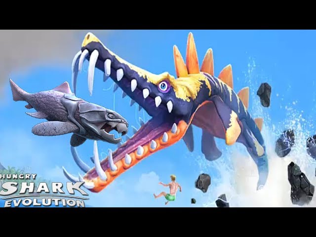 Hungry Shark Evolution apk : New Shark unlocked LEO (Liopleurodon) - Android GamePlay 2018