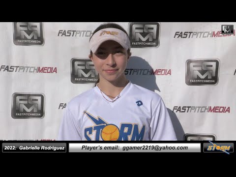 2022 Gabrielle Jade Rodriguez 3.5 GPA - Athletic Catcher, Outfielder, 3rd & 2nd Base Skills Video