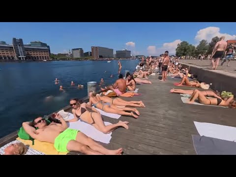 Walking 4k in scheveningen beach .
