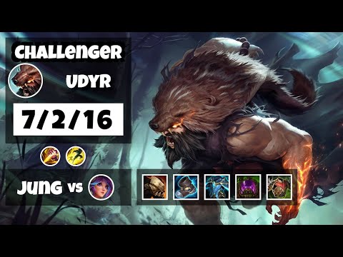 Udyr 11.6 S11 Jungle Challenger Replay (7/2/16) - BR