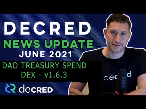 Decred News Update - v1.6.3, DEX Integration, First DAO Treasury Spend, Staking ATH & More