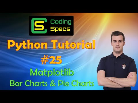 Python Tutorial 25 Matplotlib Bar Charts Pie Charts